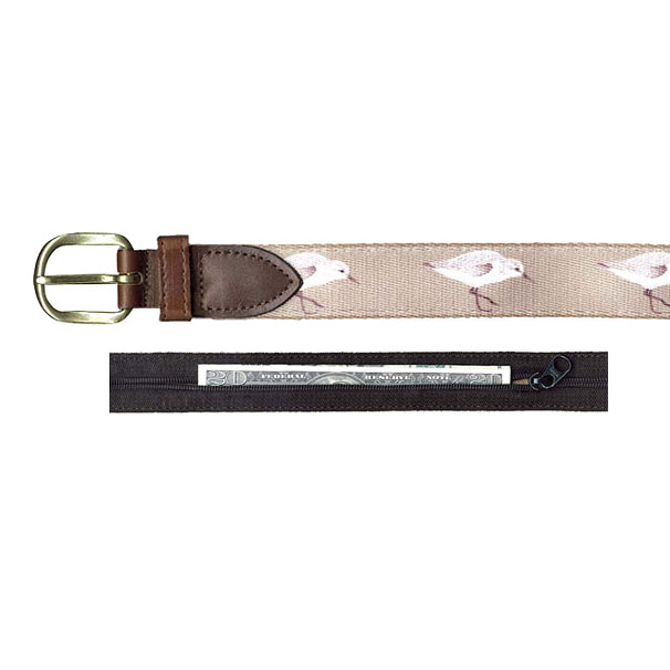 Sanderling Money Belt with Hidden Zippered Pocket