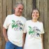 David and Mimi Hoppe Wolf model the Tanagers Tee