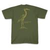 Great Blue Heron (with tracks) T-shirt (back)