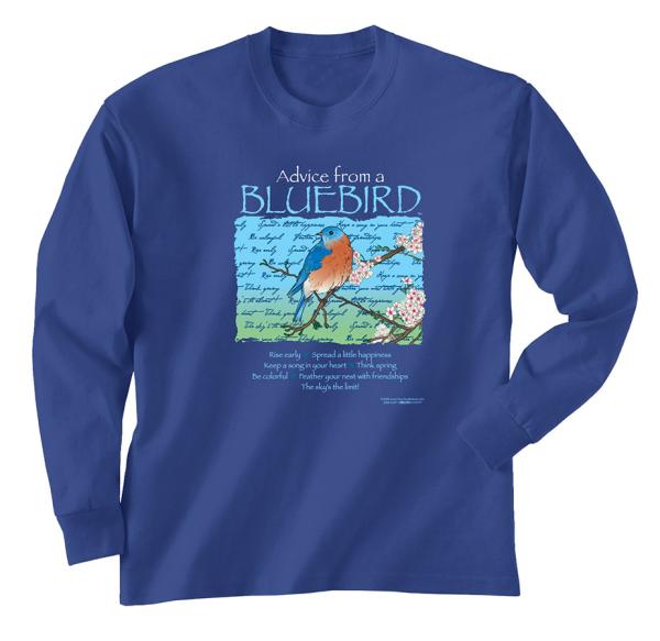 Traveler's Logo Long Sleeve Tee Bluebird by The Southern Shirt Co.