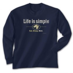 Life Is Simple Long Sleeve Tee (navy)