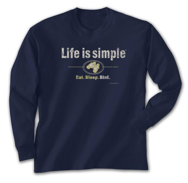 Life Is Simple Long Sleeve Tee (navy)