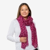 Versatile Wrap in Wildflower Berry as scarf