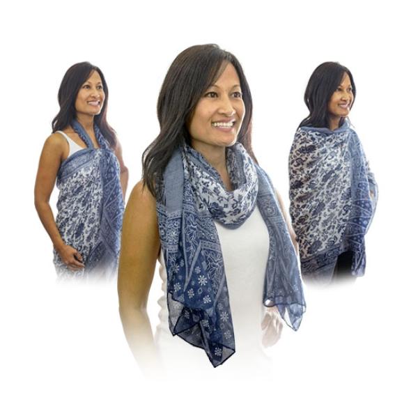 Insect Shield Scarf Blue